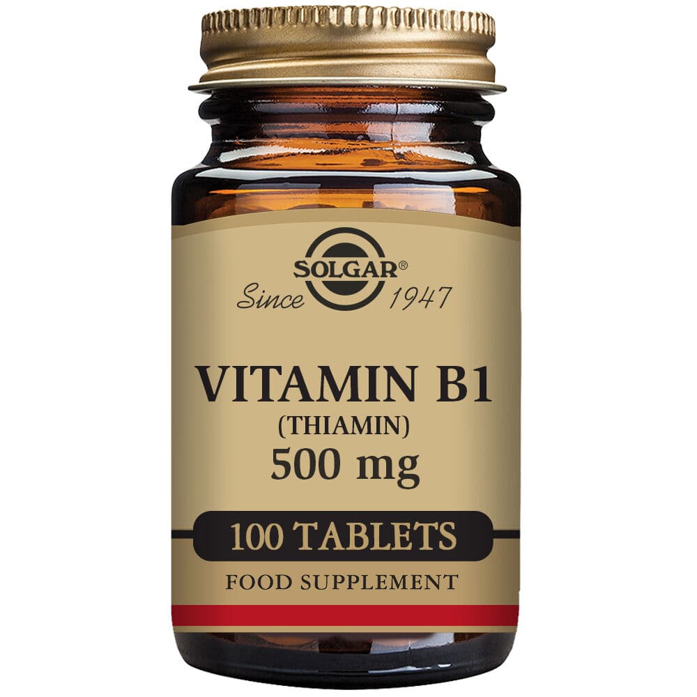 Vitamin B1 (tiamin) Solgar 500 mg (100 tabletter)