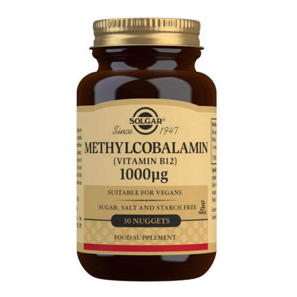Vitamin B12 (metylkobalamin) Solgar 1000 mcg (30 tabletter)