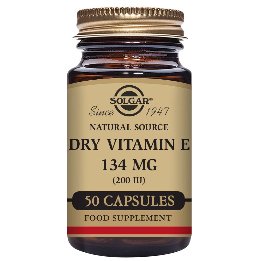 Torrt E-vitamin Solgar 200 iu (50 Kapslar)