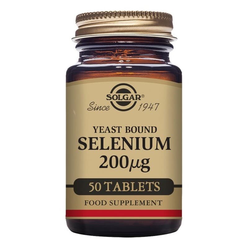 Jästbundet selen Solgar 200 mcg (50 tabletter)