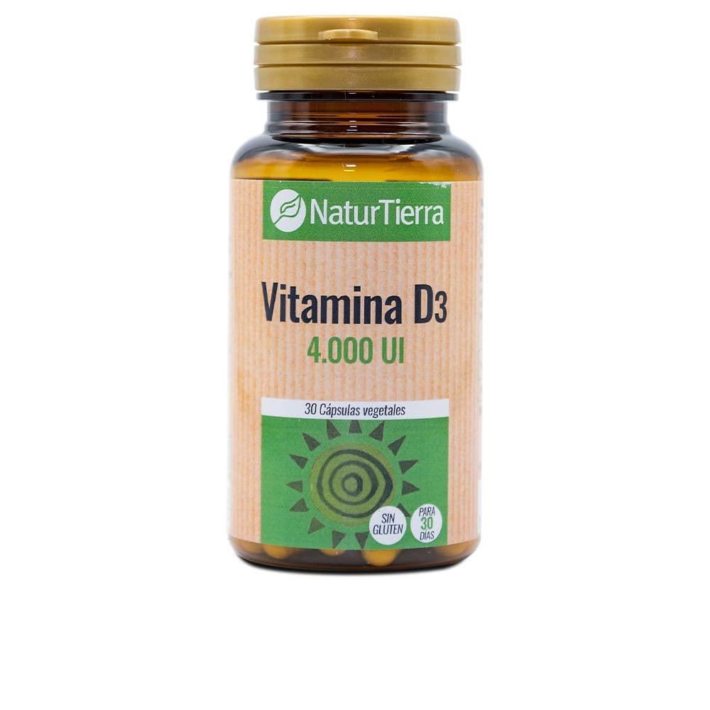 Kosttillskott Naturtierra Vitamin D3 (fiskleverolja och kolekalciferol Grönsaker (30 uds)