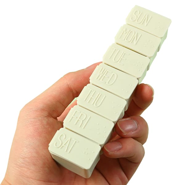 Praktist Hållbar Dosett 7-Fack Veckodosett