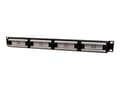 Pikkukuva 4 / 5: Gembird NPP-C624CM-001 - Patch panel med kabelstyring - CAT 6 - lajittelu - 1U - 19" - 24 porte - 24 porttia