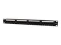 Pikkukuva 1 / 5: Gembird NPP-C624CM-001 - Patch panel med kabelstyring - CAT 6 - lajittelu - 1U - 19" - 24 porte - 24 porttia