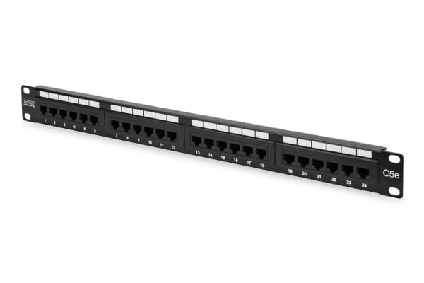 DIGITUS Professional - Patch-panel - CAT 5e - UTP - RJ-45 X 24 - 1U - 19"