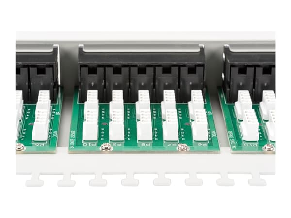 DIGITUS CAT 3 ISDN - Patch-panel - rackmontering - CAT 3 - RJ-45 X 50 - grå, RAL 7035 - 1U - 19"