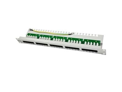 Patch Panel 25xTP CAT3 ISDN 19 Lichtgrau Synergy 21