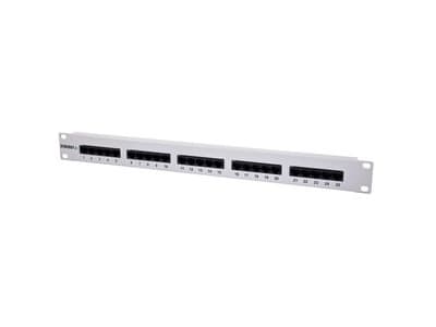Patch Panel 25xTP CAT3 ISDN 19 Lichtgrau Synergy 21
