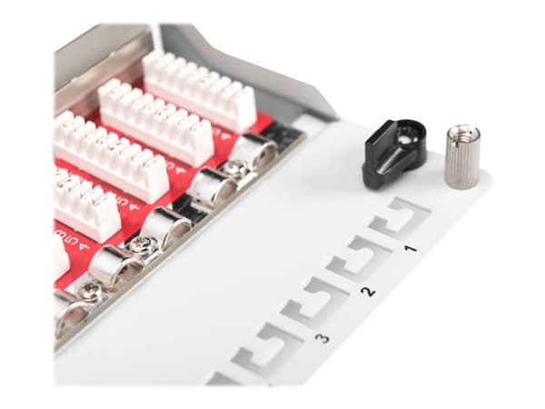 DIGITUS Professional DN-91612SD-EA-G - Koblingspanel - skrivebord - CAT 6a - STP - RJ-45 X 12 - grå, RAL 7035