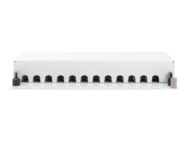 DIGITUS Professional DN-91612SD-EA-G - Koblingspanel - skrivebord - CAT 6a - STP - RJ-45 X 12 - grå, RAL 7035