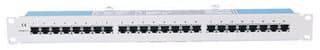 Intellinet 503754, 10/100/1000BASE-T(X), Gigabit Ethernet, Cat5e, F/UTP (FTP), Beige, Grå, Rackmontering
