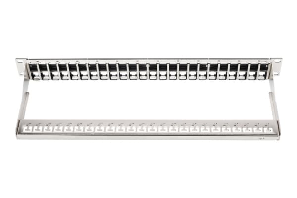 DIGITUS Professional DN-91424 - Koblingspanel - CAT 6a - STP - svart, RAL 9005 - 1U - 19" - 48 porter