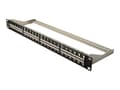 Miniatyrbilde 1 av 5: DIGITUS Professional DN-91424 - Koblingspanel - CAT 6a - STP - svart, RAL 9005 - 1U - 19" - 48 porter