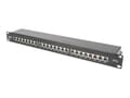 Pikkukuva 1 / 5: Digitus DN-91624S-EA-B, RJ-45, Cat6a, Musta, Terästä, Telinekiinnitys, 1U