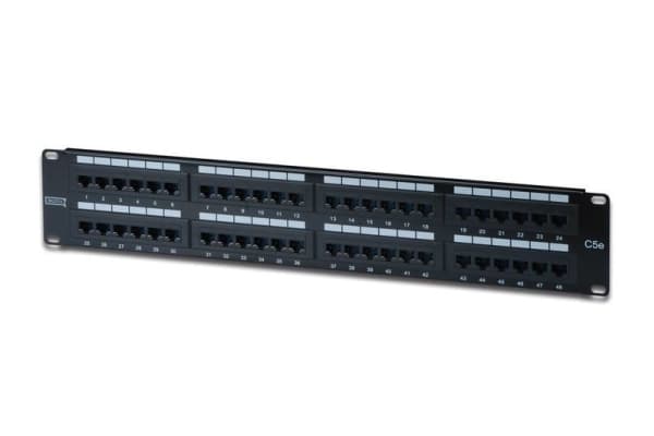 DIGITUS Professional DN-91548U - Koblingspanel - CAT 5e - UTP - RJ-45 X 48 - 2U - 19"