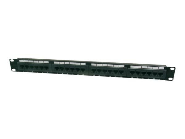 DIGITUS Professional DN-91548U - Koblingspanel - CAT 5e - UTP - RJ-45 X 48 - 2U - 19" Sort