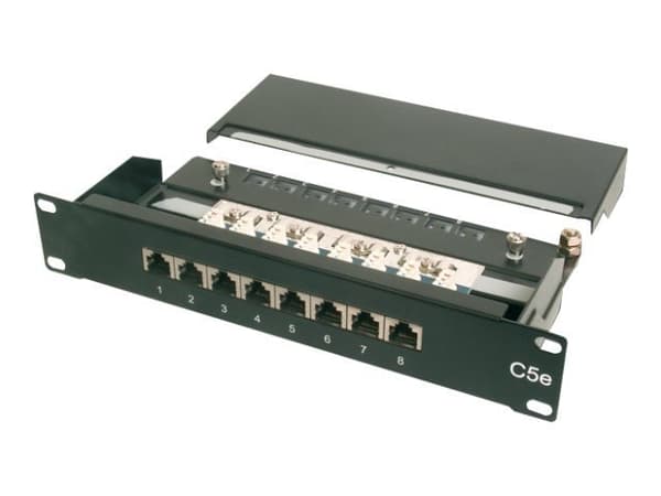 DIGITUS - Patch-panel - CAT 5e - STP - RJ-45 X 8 - 1U - 10"