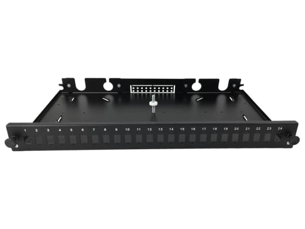 Alantec FOP-1U-24SCS-C, Musta, Telinekiinnitys, 1U, Laatikko