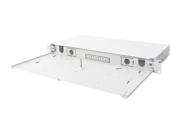 DIGITUS DN-96200-QL - Spleiseboks for fiberoptikk - grå, RAL 7035 - 1U - 19"