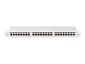 Pikkukuva 5 / 5: Lanberg PPSA-1024-S, Cat6a, F/UTP (FTP), Harmaa, ABS, Metalli, Telinekiinnitys, 1U