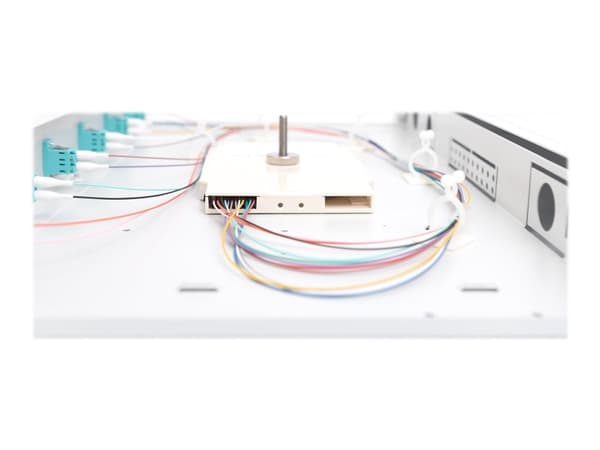 DIGITUS Professional - Spleiseboks for fiberoptikk - LC MM X 6 - grå, RAL 7035 - 1U - 19"