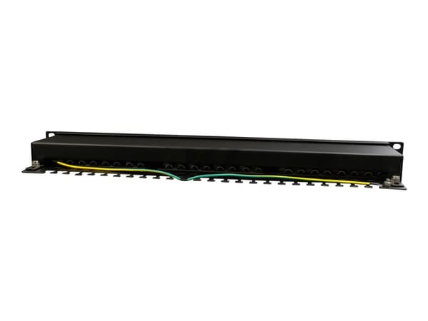 Gembird Cablexpert, Cat5e, Musta, Telinekiinnitys, 1U, EIA/TIA T568B/A, RoHS, ISO 9002, UL