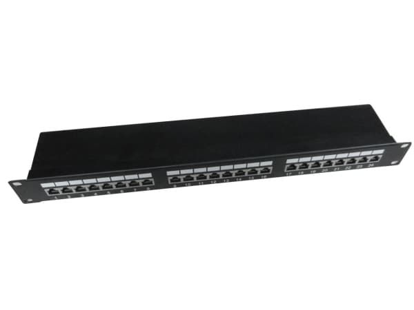 Gembird Cablexpert, Cat5e, Musta, Telinekiinnitys, 1U, EIA/TIA T568B/A, RoHS, ISO 9002, UL
