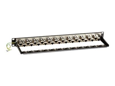 Black Box CAT6a - Koblingspanel - CAT 6a - 1U - 19" - 24 porter - TAA-samsvar Sort