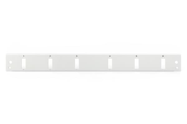 DIGITUS Professional - Fiberoptisk spleisepanel - grå, RAL 7035 - 1U - 19" - 6 porter
