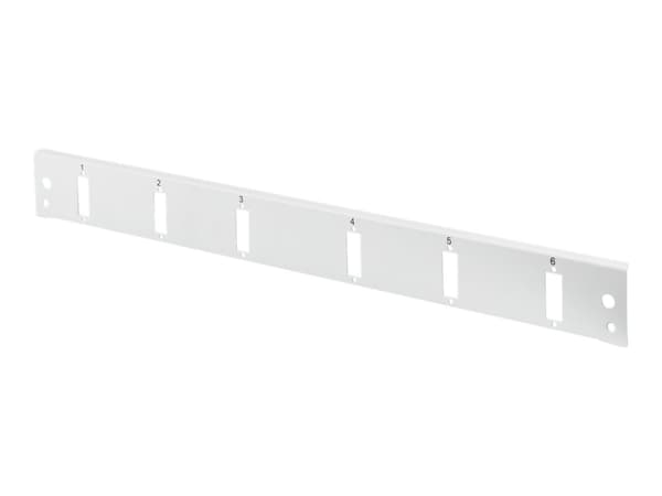 DIGITUS Professional - Fiberoptisk splitspanel - grå, RAL 7035 - 1U - 19" - 6 portar