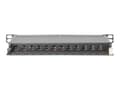 Miniatyrbilde 4 av 5: DIGITUS DN-91612S-SL-EA - Koblingspanel - veggmonterbar, rackmonterbar - CAT 6a - STP - RJ-45 X 12 - svart, RAL 9005 - 0.5U - 10"