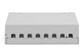 Miniatyrbilde 4 av 5: DIGITUS - Koblingspanel - modular - veggmonterbar, bordtopp - skjermet - RJ-45 X 8 - lysegrå, RAL 7035 - 1U - 10"
