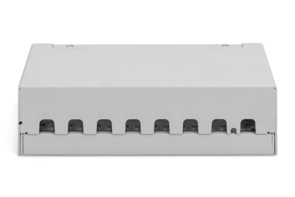 DIGITUS - Koblingspanel - modular - veggmonterbar, bordtopp - skjermet - RJ-45 X 8 - lysegrå, RAL 7035 - 1U - 10"