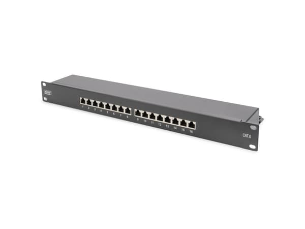 Digitus DN-91616S-B, IEEE 802.3af, IEEE 802.3at, RJ-45, Gull, 26/22, 30 N, Svart