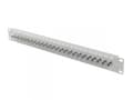 Miniatyrbilde 2 av 3: Lanberg - Koblingspanel - rackmonterbar - skjermet - F connector X 24 - RAL 7035, grå - 1U - 19"