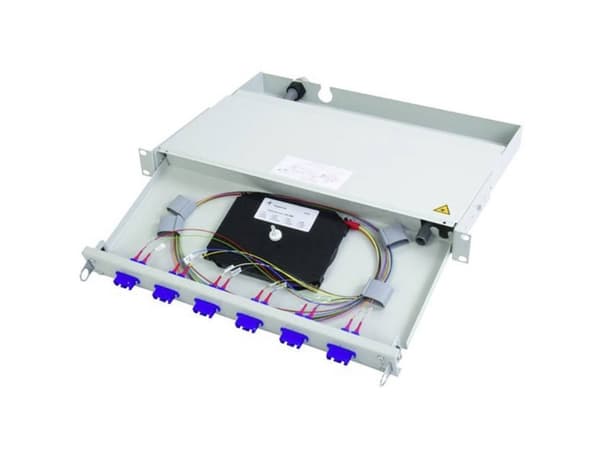 Telegärtner 100021932 fiberoptisk patchpanel 12 porter LCD 1 U