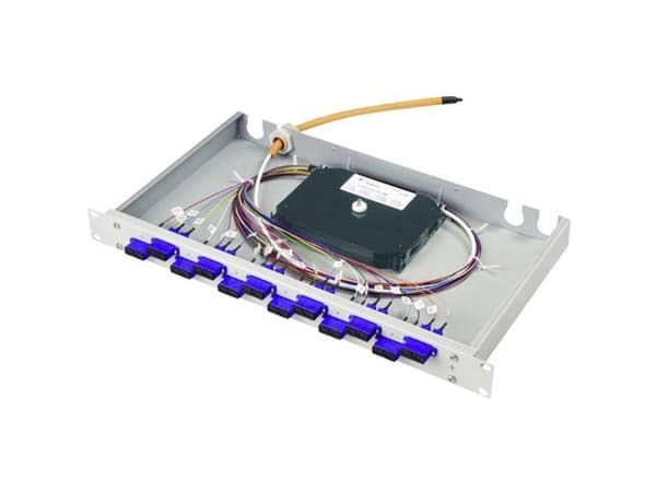 Telegärtner 100022037 fiberoptisk patchpanel 12 porter LCD 1 U