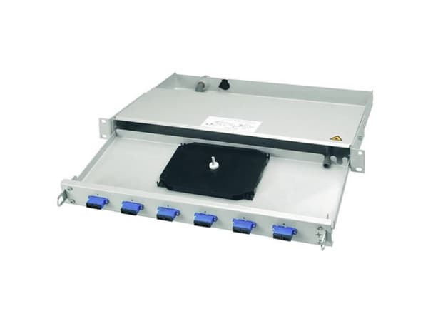 Telegärtner 100021724 fiberoptisk patchpanel 24 porter LCD 1 U