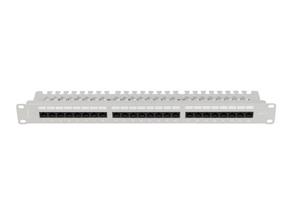 Lanberg PPU6-1124-S, Cat6, 0,2 dB, Grå, Stål, 1U, -10 - 60 °C