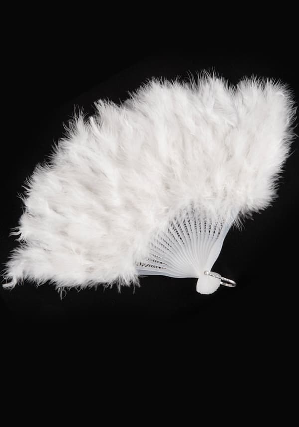 White Feathers Fan