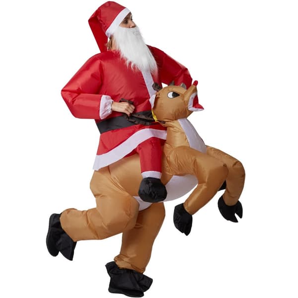 Ridande dräkt Santa Claus - röd