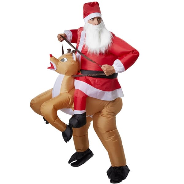 Ridande dräkt Santa Claus - röd