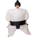 Miniatyrbillede 3 af 8: Selvoppusteligt kostume Sumobryder - sort/hvid