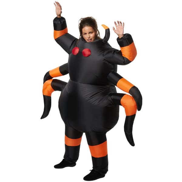 Edderkop kostume - sort/orange