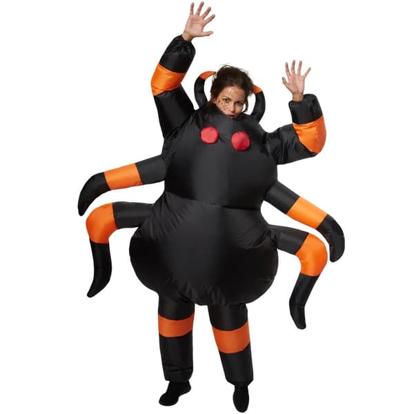 Edderkop kostume - sort/orange