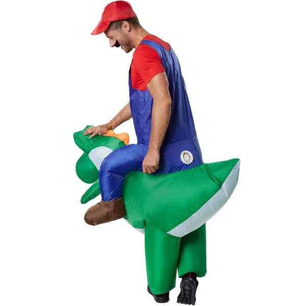 Ridande dräkt Italiensk rörmokare - röd/grön