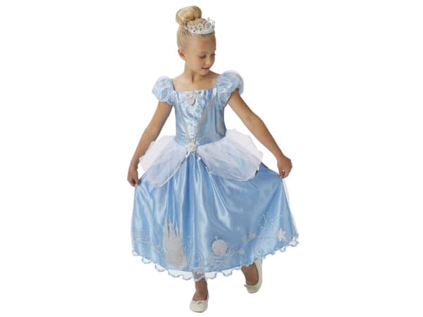 Disney Prinsessa Tuhkimo Deluxe mekko puku (3-9 vuotta)(Koko 104/S)