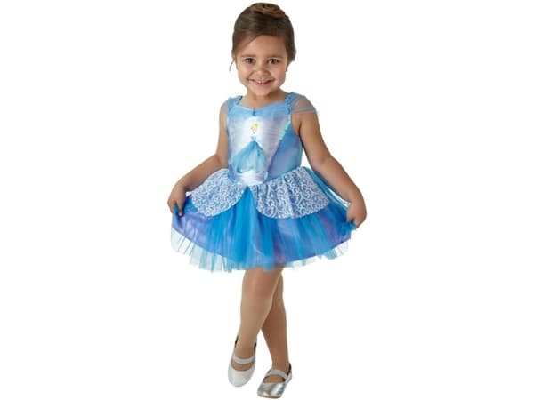 Disney Princess Tuhkimo Ballerina puku (2-6 vuotta)(Koko 98/T)