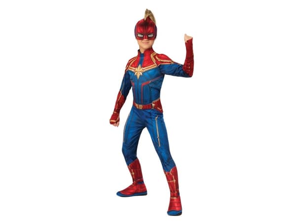 Captain Marvel Kostume Udklædningstøj (3-7 år)(Str. 116/S)