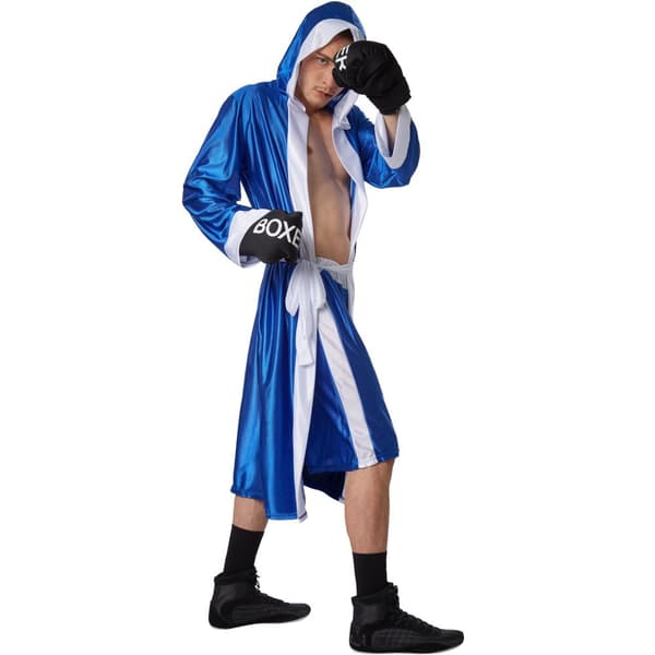 Maskeraddräkt Herr Boxare blå/vit